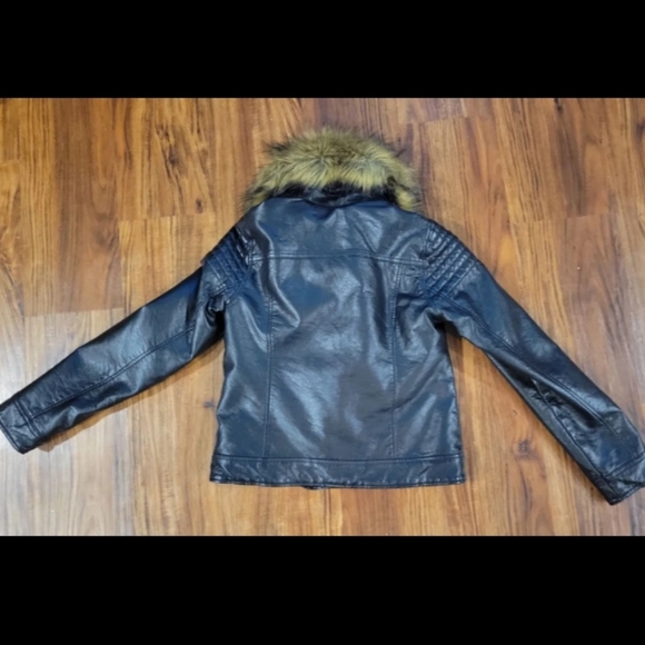 Abercrombie Kids Leather Moto Rocker Jacket - Picture 6 of 6